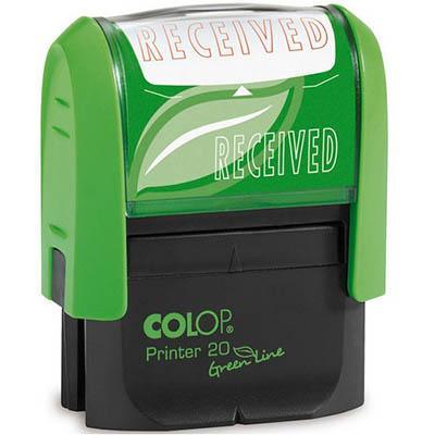 Colop 20 Green Message Stamp Received 14 X 38Mm Red 980004 - SuperOffice