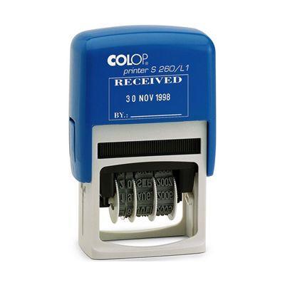 Colop S260/L1 Dater Stamp Received 4Mm Red/Blue 987124 - SuperOffice