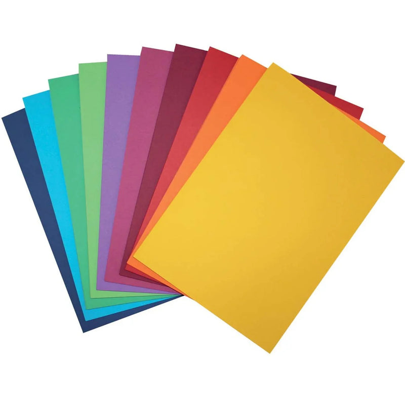 Colourful Days Colourboard Board Paper 200GSM A4 Assorted Colours Pack 100 Sheets CLBASSA4 - SuperOffice