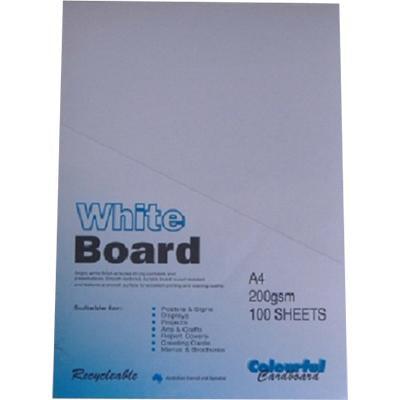 Colourful Days White Pasteboard A4 Pack 100 AC06409 - SuperOffice