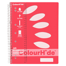 Colourhide 5-Subject Section Notebook 250 Page A4 Watermelon Pink 5 Pack 1719618J (5 Pack) - SuperOffice
