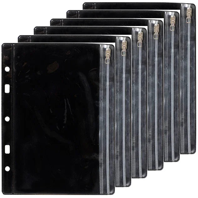 Colourhide Bindermate Pencil Case A5 Black 6 Pack 9742302J (6 Pack) - SuperOffice