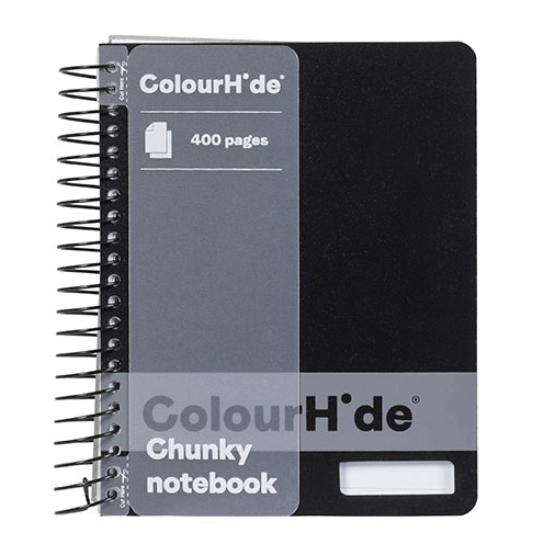 Colourhide Chunky Notebook 400 Page Black 1716502J - SuperOffice