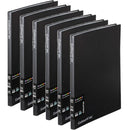 Colourhide Display Book Fixed A4 20 Sheet Pockets Black 6 Pack 2055102J (6 Pack) - SuperOffice