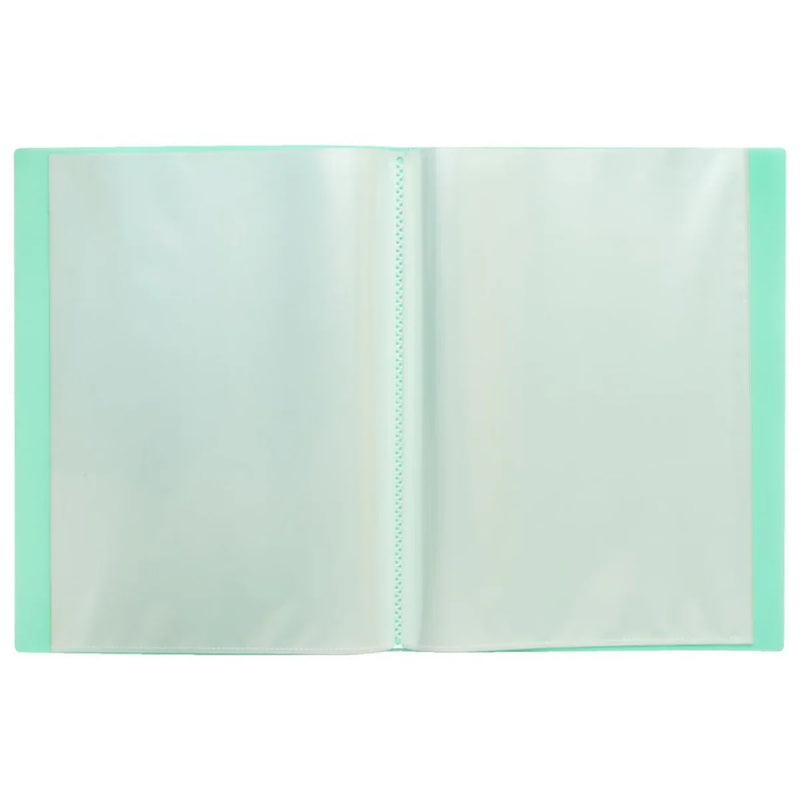ColourHide Display Book Insert Cover Fixed 20 Sheets Biscay Geen Pack 6 2055107J (Pack 6) - SuperOffice