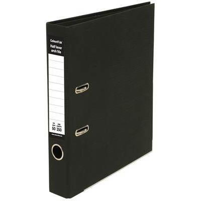 Colourhide Half Lever Arch File A4 Black 6801002 - SuperOffice