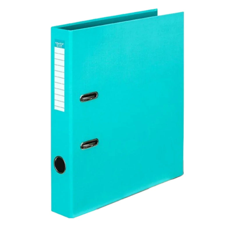 Colourhide Half Lever Arch File PE A4 Aqua Blue Box 15 6801032J (Box 15) - SuperOffice