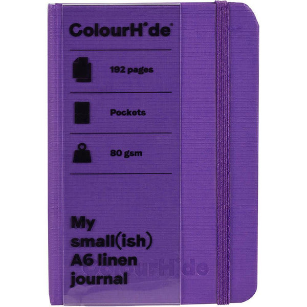 Colourhide Journal Notebook Linen Pe 192 Page A6 Assorted 1718299H - SuperOffice