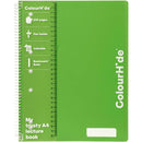 Colourhide Lecture Exercise Notebook 200 Pages A4 Green Pack 5 1716604H (5 Pack) - SuperOffice