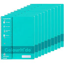Colourhide Lecture Notebook 140 Page A4 Aqua Blue Pack 10 1719532J (10 Pack) - SuperOffice