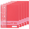 Colourhide Lecture Notebook 140 Page A4 Watermelon Red Pack 5 1719518J - SuperOffice