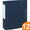 Colourhide Lever Arch File Folder Secure Closure Flap Polypropylene Navy Blue Box 12 6608027J (Box 12) - SuperOffice