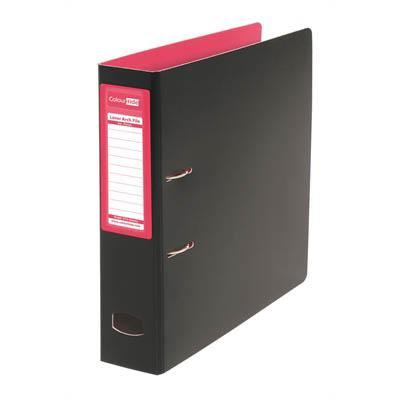 Colourhide Mighty Lever Arch File A4 Pink/Black 6603009 - SuperOffice