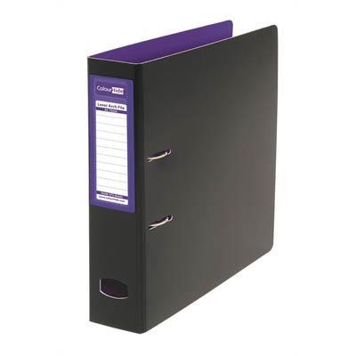 Colourhide Mighty Lever Arch File A4 Purple/Black 6603019 - SuperOffice