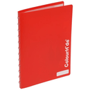 Colourhide My Custom Refillable Display Book 20 Pockets Heavy Weight A4 Red 2020303 - SuperOffice