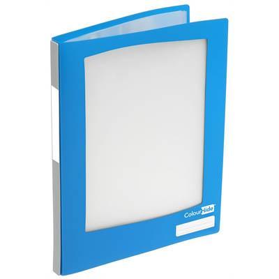 Colourhide My Take-A-Look Refillable Display Book 20 Pockets Medium Weight A4 Blue 2003301 - SuperOffice