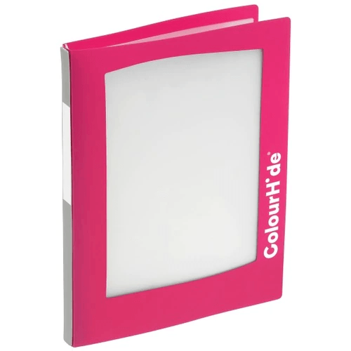 Colourhide My Take-A-Look Refillable Display Book 20 Pockets Medium Weight A4 Pink 2003309 - SuperOffice