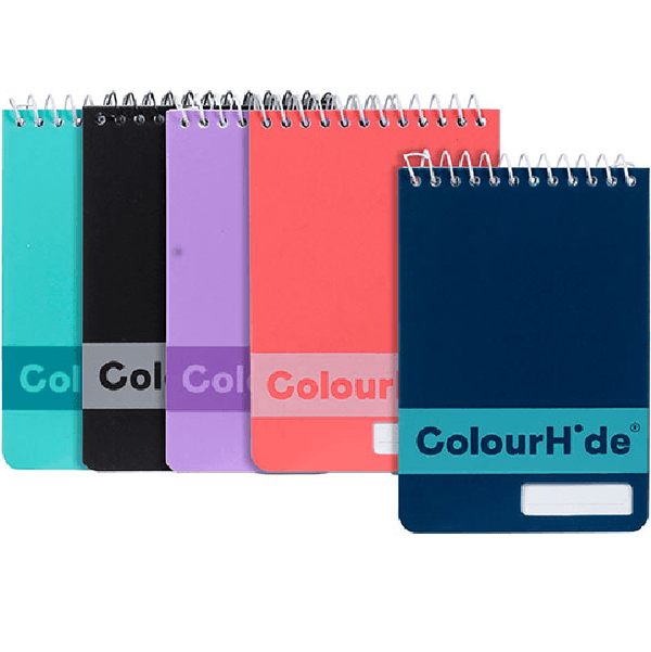 Colourhide Pocket Notebooks Ruled Lines 96 Page 112x77mm Assorted Colours Pack 5 1715499J (5 Pack) - SuperOffice