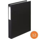 Colourhide Ring Binder PE 2D 25mm A4 Black Box 12 5643002J (Box of 12) - SuperOffice