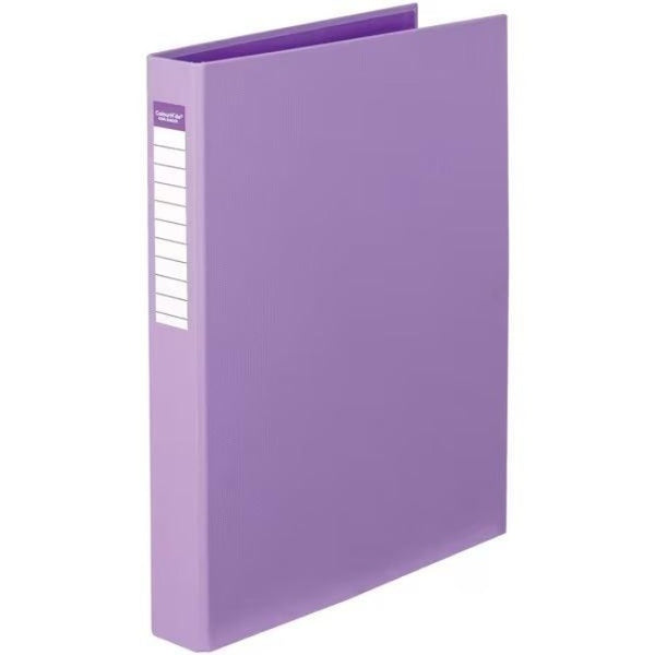 Colourhide Ring Binder PE 2D 25mm A4 Purple Box 12 5643019J (Box of 12) - SuperOffice
