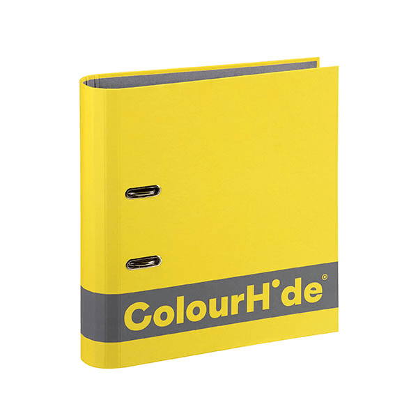 Colourhide Silky Touch Bright Yellow Lever Arch File | SuperOffice