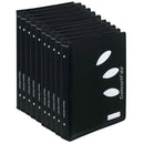 ColourHide Zip Binder A4 2 D-Ring 25mm Black Bulk Pack 10 5800002J (Pack 10) - SuperOffice
