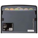 ColourHide Zip It Expanding File Black Pack 6 9026002J (Pack 6) - SuperOffice