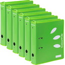 Colourhide Zipper Lever Arch File Folder 70mm A4 Green 6 Pack 6609004 (6 Pack) - SuperOffice