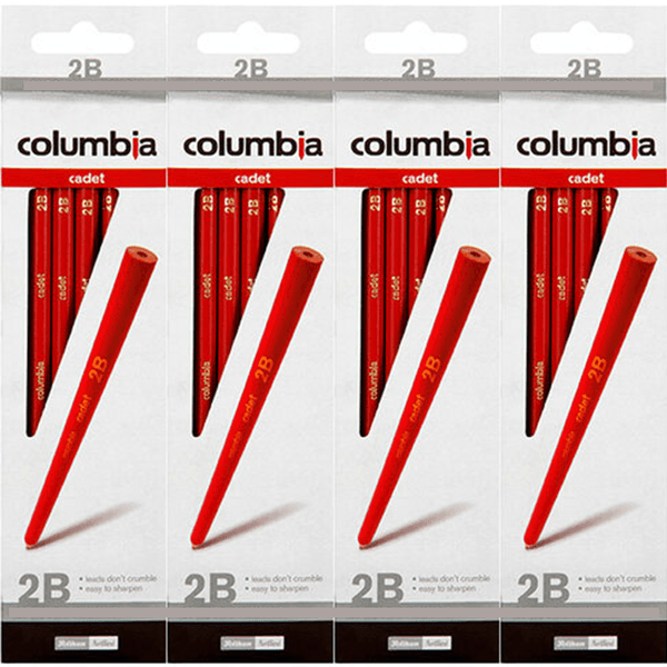 Columbia Cadet Hexagon Pencils 2B Box 80 Bulk 61500H2B (4 Boxes of 20) - SuperOffice
