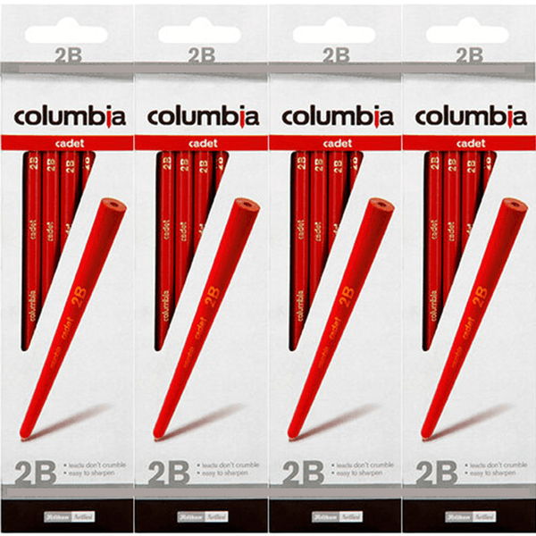 Columbia Cadet Hexagon Pencils 2B Box 80 Bulk 61500H2B (4 Boxes of 20) - SuperOffice