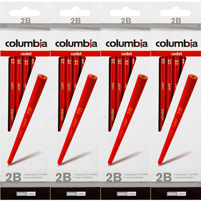 Columbia Cadet Hexagon Pencils 2B Box 80 Bulk 61500H2B (4 Boxes of 20) - SuperOffice