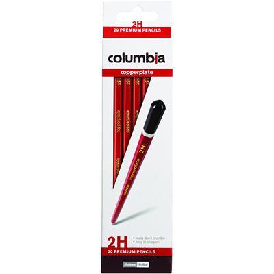 Columbia Copperplate Hexagonal Pencil 2H Box 20 617002H - SuperOffice