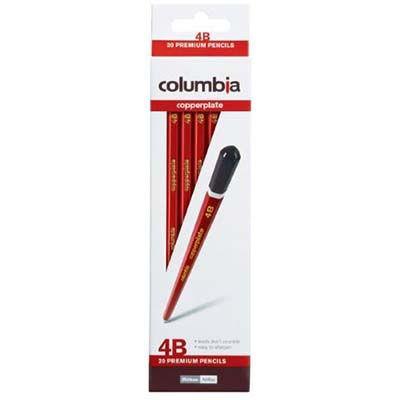 Columbia Copperplate Hexagonal Pencil 4B Box 20 617004B - SuperOffice
