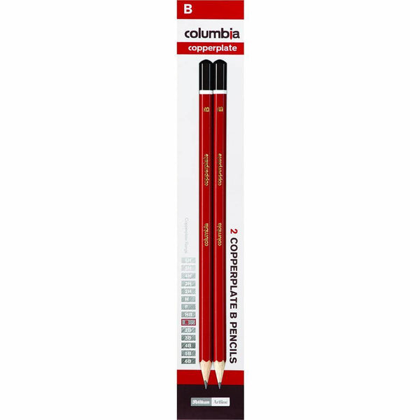 Columbia Copperplate Hexagonal Pencil B Pack 2 61700CB - SuperOffice