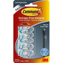 Command Adhesive Round Cord Clips Clear Pack 4 XA006701628 - SuperOffice
