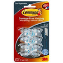 Command Adhesive Small Cord Clips Clear Pack 8 Clips And 12 Strips XA006701677 - SuperOffice