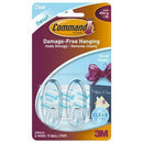 Command Adhesive Small Hooks Clear Pack 2 Hooks And 4 Strips XA006701586 - SuperOffice
