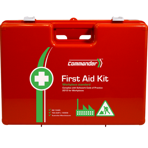 Commander First Aid Kit Hard Case Rugged Carry Workplace Compliant AFAK6C - SuperOffice