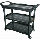 Compass 3 Shelf Utility Cart Black 722495B - SuperOffice