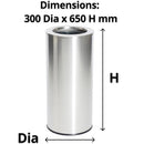 Compass Brushed Stainless Steel Tidy Bin With Galvanised Liner 45 Litre 761266 - SuperOffice