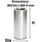 Compass Brushed Stainless Steel Tidy Bin With Galvanised Liner 45 Litre 761266 - SuperOffice