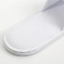 Compass Comfort Terry Cotton Slip On Slippers White Hotel/Bath/Guest Pack 100 Pairs Bulk 573102 (100 Pairs) - SuperOffice