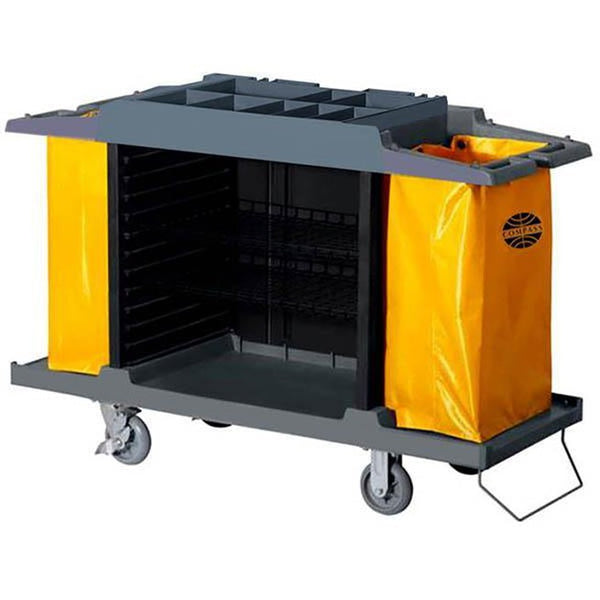 Compass Compact Open Front Housekeeping Trolley 722430 - SuperOffice