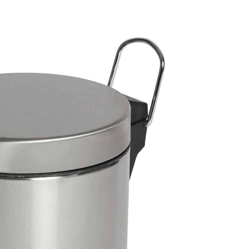 Compass Round Pedal Bin 12 Litre Stainless Steel 769912 - SuperOffice