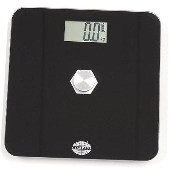 Compass Scale Weigher Bathroom Battery-Free 0.1kg Graduation Black 727121 - SuperOffice