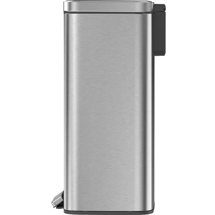 Compass Stainless Steel Pedal Lid Swing Bin 50L Silver 7697500 - SuperOffice