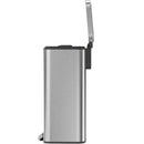 Compass Stainless Steel Pedal Lid Swing Bin 50L Silver 7697500 - SuperOffice