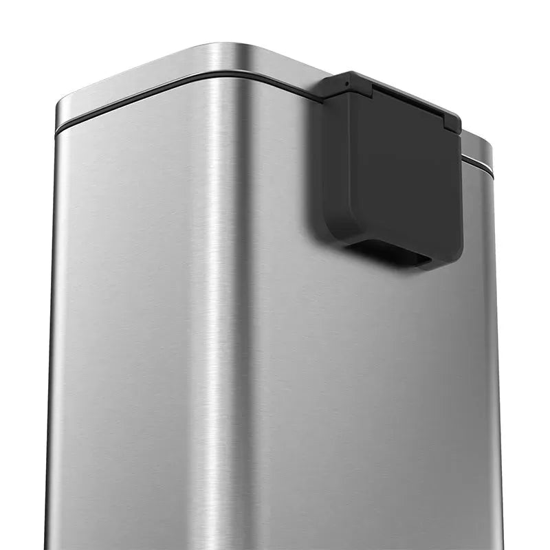 Compass Stainless Steel Pedal Lid Swing Bin 50L Silver 7697500 - SuperOffice