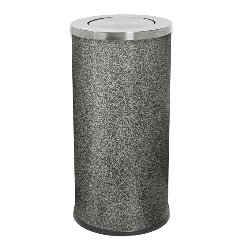 Compass Swing Lid Waste Bin 62 Litre Hammertone 769410 - SuperOffice