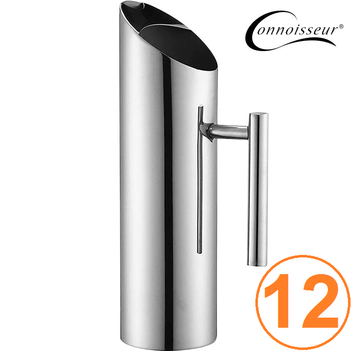Connoisseur Stainless Steel Water Pitcher Jug 1.8L Restaurant Cafes Box 12 5380018 (Box 12) - SuperOffice